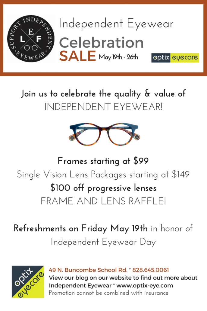 Independent Eyewear Celebration SALE