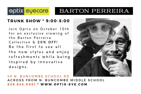 image of Patty Perreira and Bill Barton with detail of trunk show events